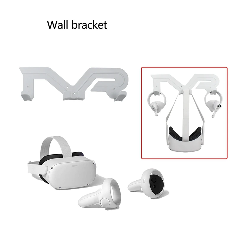 Universal Rack Wall Mount Bracket Stand Holder Headphones Wall Hanger for Quest 2 VR Headset Parts