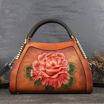 

Female Shell Bag Genuine Leather Luxury Handbags Women Bags Designer Ladies Shoulder Bags Tote For Women Handmade Hand Bag