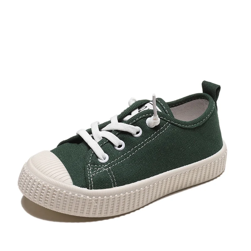 Kids Simple Canvas Shoes Boys Sneakers 2020 New Spring Autumn Solid Non-Slip Girls Casual Shoes Soft Comfortable Baby Footwear
