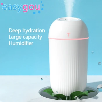

The New 420mL Large Capacity Air Humidifier Portable Rechargeable Diffuser Humidifier Home Car Office USB Mini Mist Maker