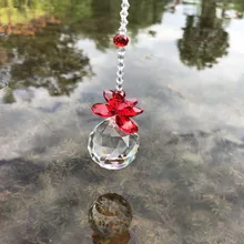 Сверкающий Кристалл Suncatcher подвесной орнамент 30 мм кристалл Радуга украшение окно Suncatcher для подарков, дома и сада декор