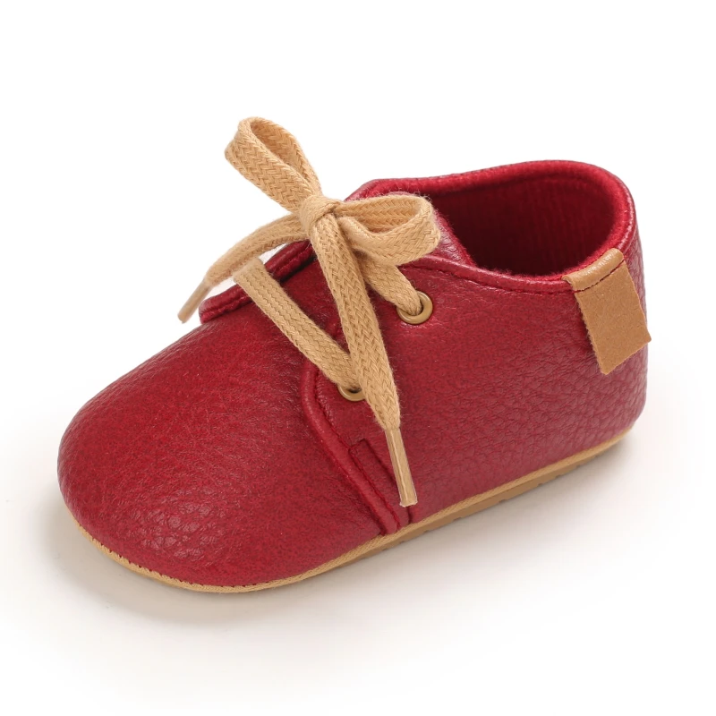 Baby Spring And Autumn Style Lovely Bow Solid Color Soft Sole Princess Shoes 0-18 Months Newborn Baby Casual Walking Shoes