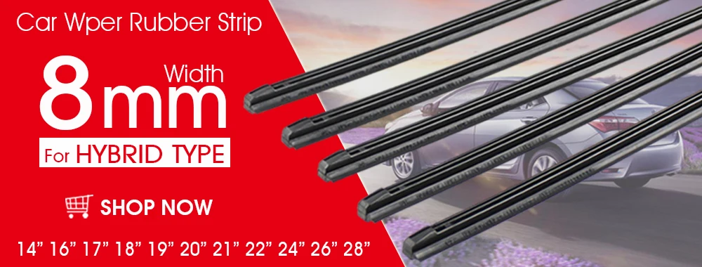 Car Wiper Blade Universal Frameless Boneless Silica gel Silicon Windshield Windscreen Wipers 14"16"17"18"19"20"21"22"24"26"28" bosch wiper blades