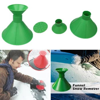 

3Pcs /1Set Magic Shovel Cone Ice Scraper Window Glass Cleaning Tool Outdoor Funnel Windshield Car Snow Remover Drop Shipping