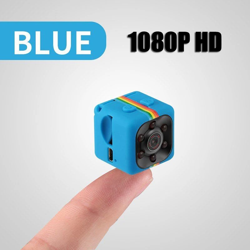Original SQ11 Mini camera Waterproof case degree wide-angle lens HD 1080P Wide Angle SQ 11 MINI Camcorder DVR Sport video cam - Цвет: BLUE SQ11