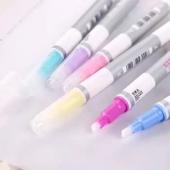 

6pcs/set Erasable Highlighter Pen Marker Pastel Liquid Chalk Fluorescent Pencil R9JB