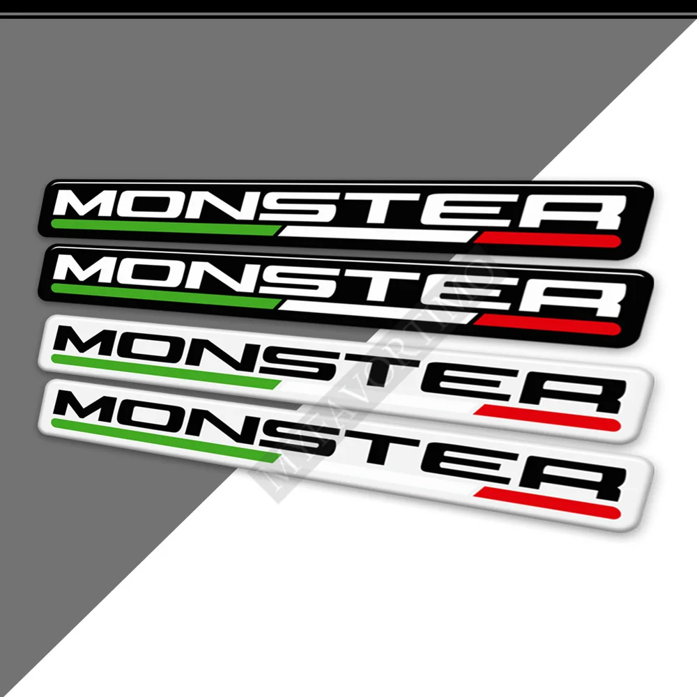 For Ducati Monster 696 797 821 Stealth 1200 S Motorcycle Stickers Tank Pad  Protector Fairing Emblem Logo