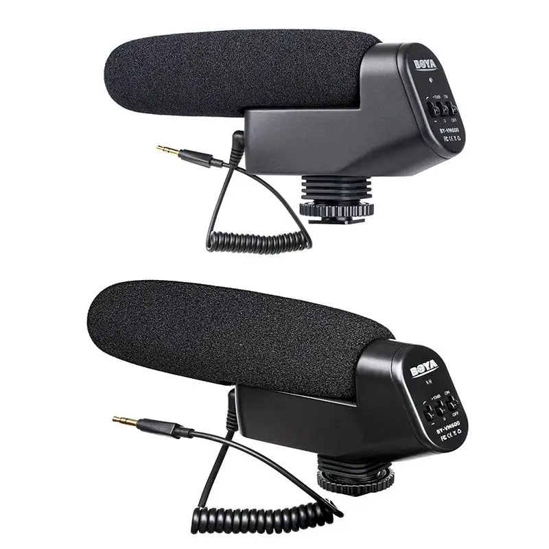 

BOYA Cardioid Directional Condenser Microphone Mic for Canon Sony Nikon Pentax DLSR Digital Camera BY-VM600 Microphone
