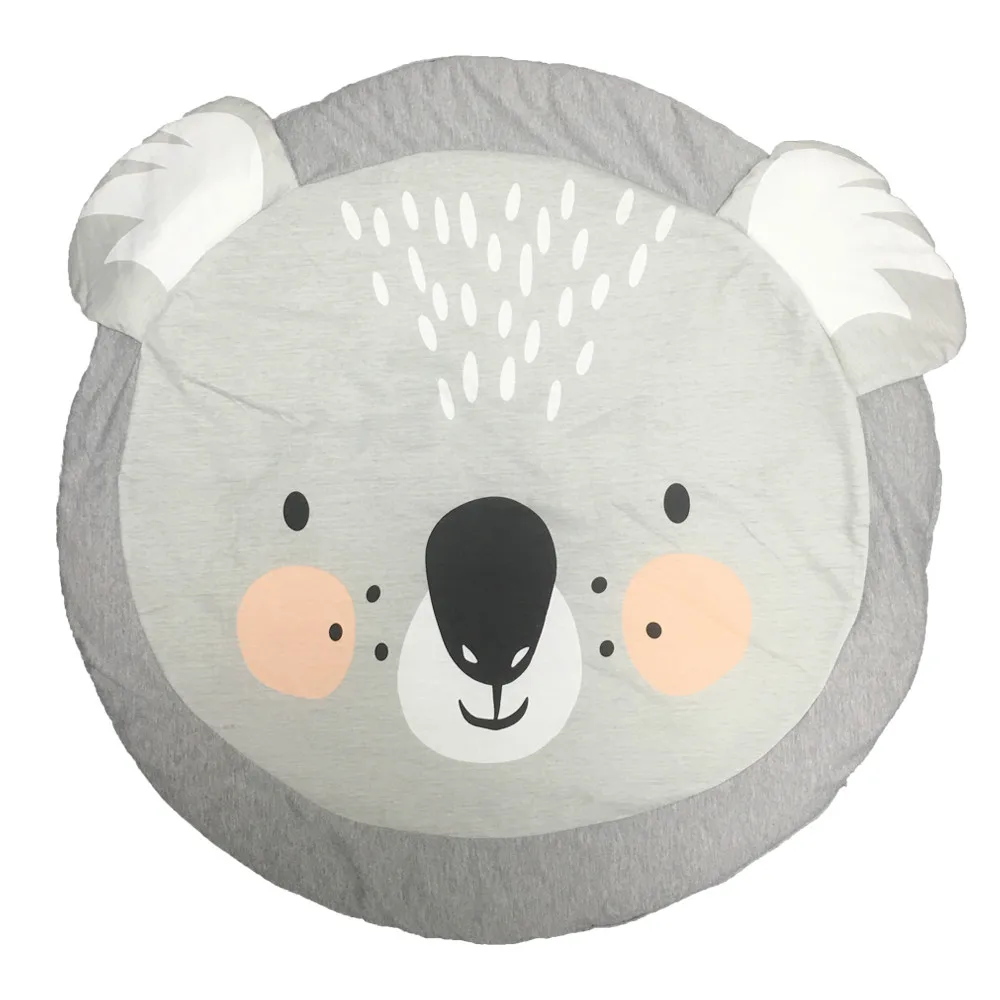 koala 90 см для новорожденных ползание младенца коврик Детские Коврики для игр коврики для животных хлопковый коврик для альпинизма Коврики для пола детская комната мягкие спальные покрывала - Цвет: koala