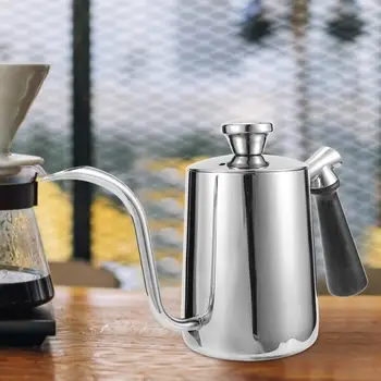 

Drip Coffee Pot 600ml Stainless Steel Coffee Spout Pour Kettle Teapot Goose Neck Hand Drip Pot p