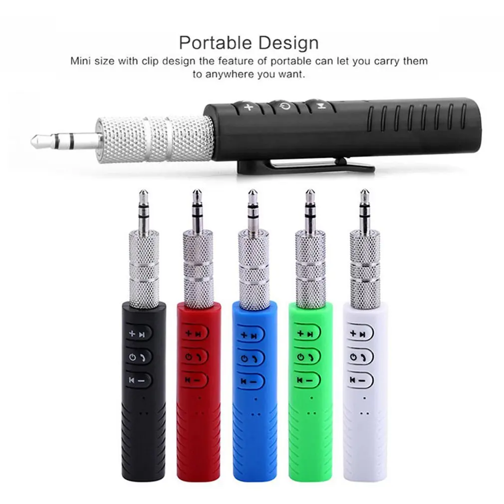 

3.5mm jack Bluetooth Car Kit Hands free Music Audio Receiver Adapter Auto AUX Kit for Speaker Headphone Bluetooth Aux