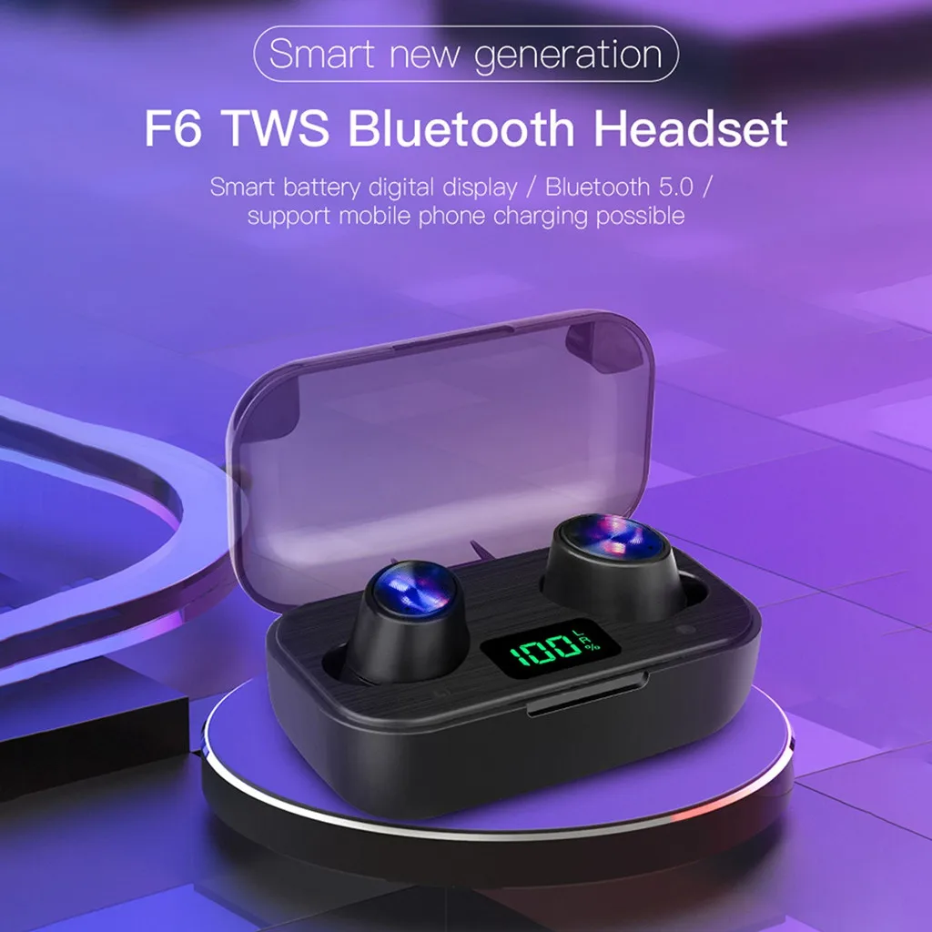 CARPRIE Bluetooth V5 EDR гарнитура Twins Беспроводные с зарядным боксом стерео спортивные