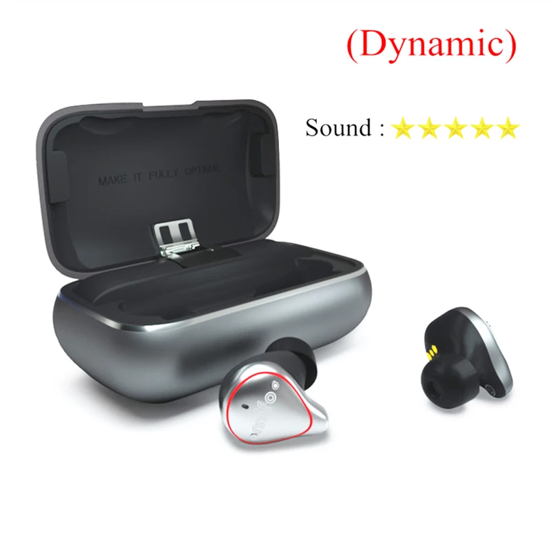 Standard version Mifo O5 Bluetooth наушники настоящие беспроводные наушники Сбалансированные наушники спортивные стерео звуковые наушники для IPhone MIi huawei Oneplus - Цвет: Standard version