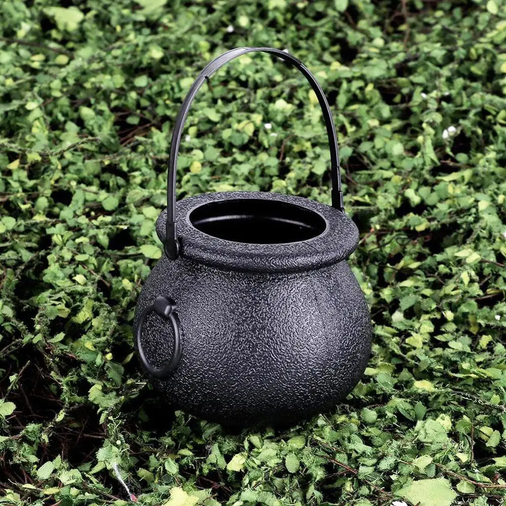 2PCS Scary Halloween Candy Kettle box Witch Cauldron Halloween Party Hanging Props St.Patrick's Day Halloween Decoration