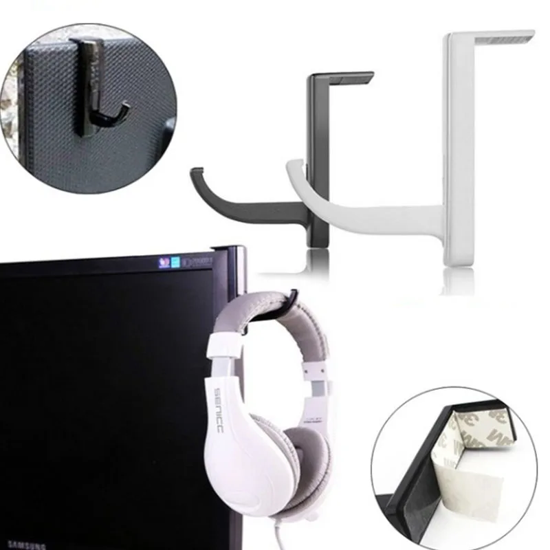 Home office headphone hook monitor headphone hook headset microphone