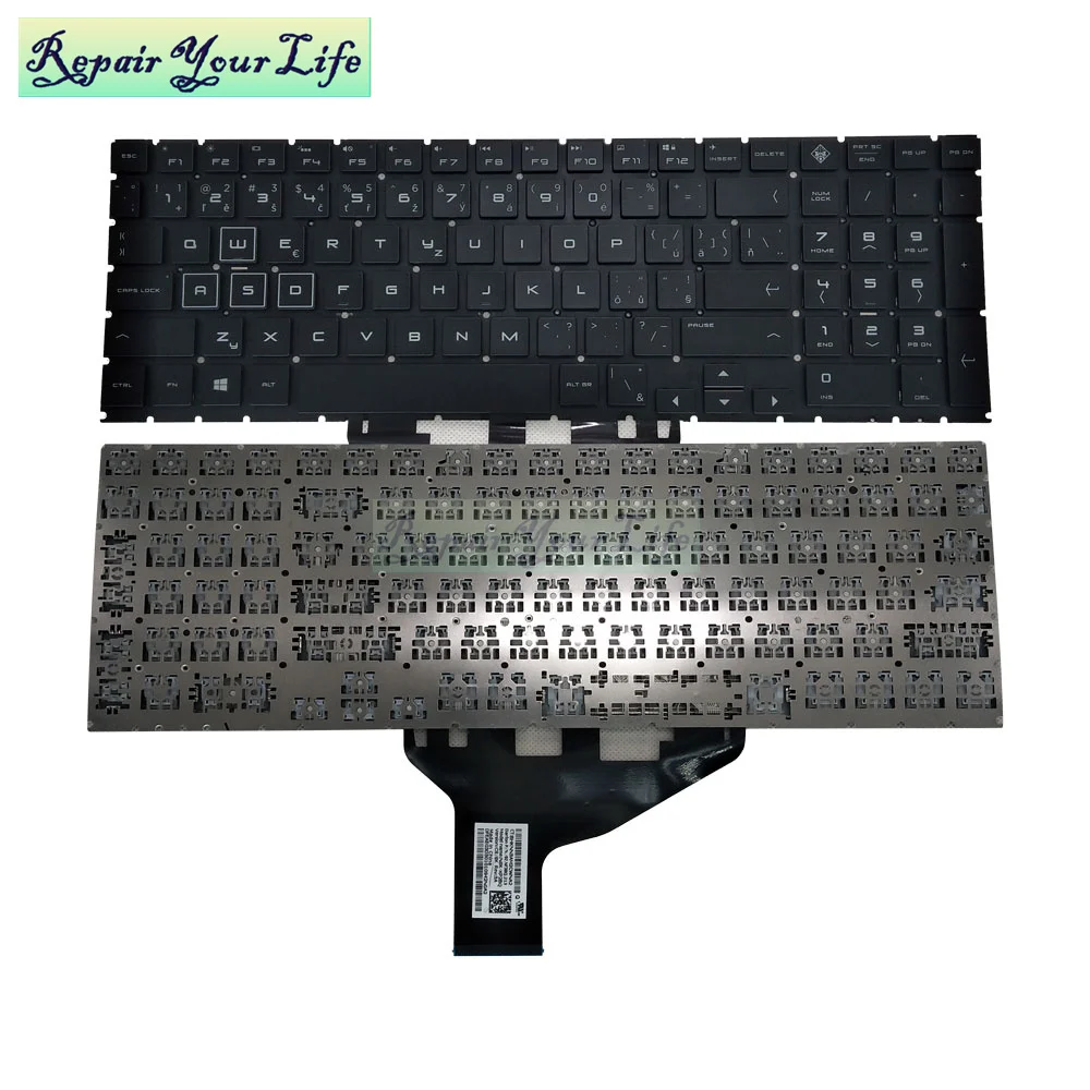 Retroiluminado Rgb Colorido Teclado Backlit para hp Omen 15-dc 15-dh Dc0086nr 15-dc001 cs Czech Eslováquia Laptops Teclados Nsk-xp2bq - Imagem 6