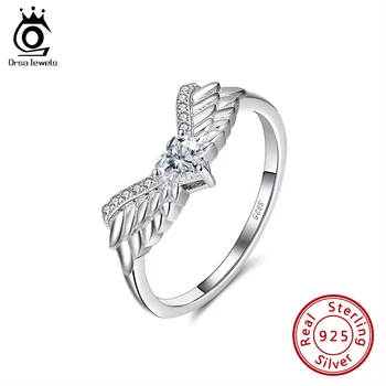 

ORSA JEWELS Unique Design Neo Gothic Animal Eagle Bird Finger Ring Pure 925 Silver Women Men Viking Punk Vintage Jewelry OSR226