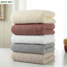 ZHUO MO белое полотенце роскошное качество Египетский хлопок 40*75 см большое полотенце для ванной комнаты супер впитывающие мягкие махровые полотенца для подарка
