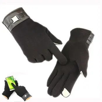 

1 pair New Fashion Winter Plus Velvet Warm Women's Gloves/Mitten ipad/iphone Touch Gloves Windproof Driving Wool Gloves