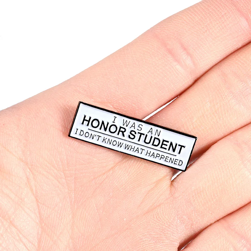 Новинка я был Honor Student Enaml Pin значок булавки на лацканы|Броши| |