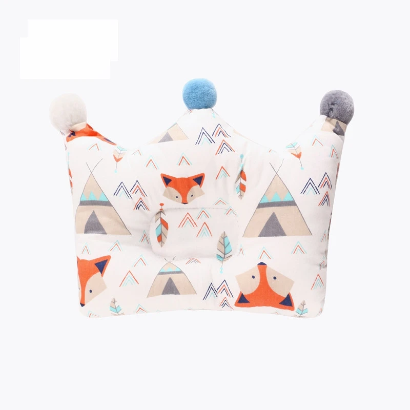 Shaping Pillow Newborn Baby Cotton 0-2 Years Old Cartoon Print Head Protection Anti-head Correction Pillow Baby Beddings Stuff (3)