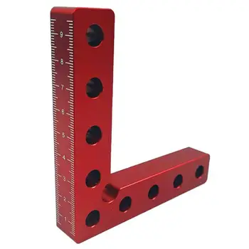 

Aluminum Alloy 90 Degree Clamping Surface Anodizing Treatment Antirust Square Right Angle Ruler Scale Auxiliary Tool