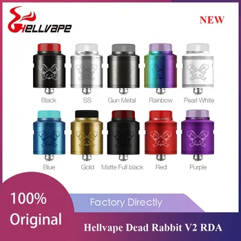 

New Hellvape Dead Rabbit V2 RDA Atomizer 24mm Diameter Vape Tank with BF Squonk 510 Pin Box Mod Atomizer VS Dead Rabbit / Zeus X