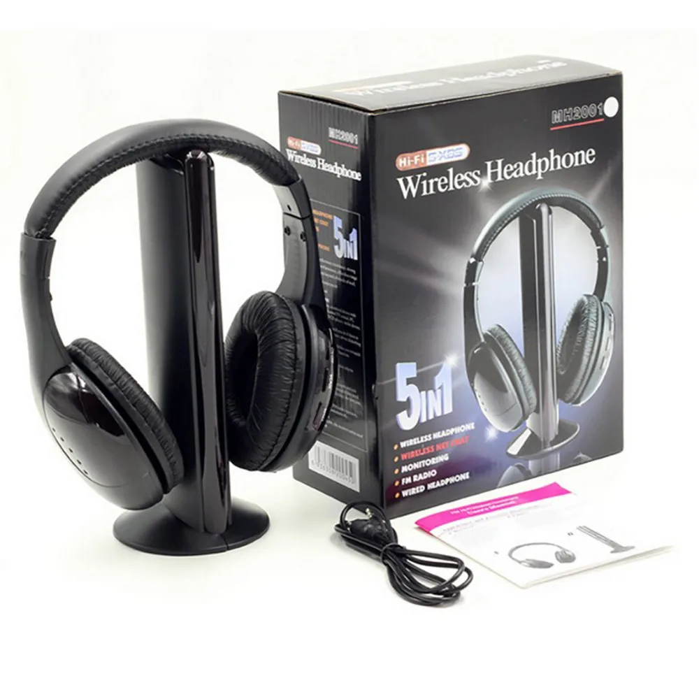 20 5в1 Hi-Fi беспроводные наушники гарнитура для ПК ноутбука ТВ FM ...