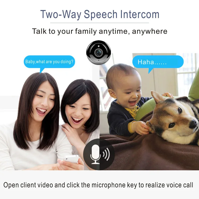  KSLAIC Mini Wifi IP Camera 2.0MP Wireless Small CCTV IR Night Vision Motion Detection Home Security - 4.00029E+12