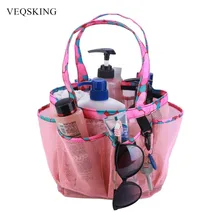 Модуль с большой вместительностью-сетки для ванной купальный сумка Ванная комната для туалетных принадлежностей с несколькими карманами, быстро сохнет, сумка для хранения для купания сумка через плечо