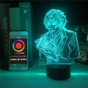 

Smart Phone Control 3D Lamp HUNTER Japanese Anime lamp Kulolo lushilufelu with Remote Children's Night Light Sailor Moon Light