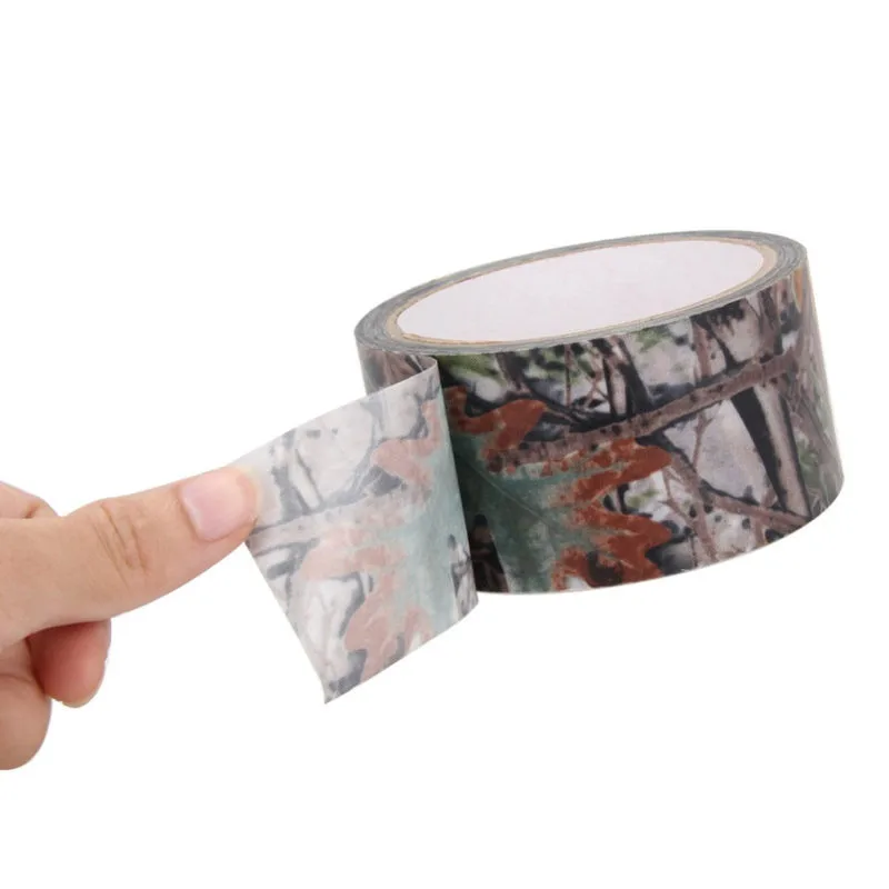 10m Camping Camouflage Tape Waterproof Gun Hunting Accessories Cotton Cloth+Hot-melt Outdoor Birds Watching Photographers