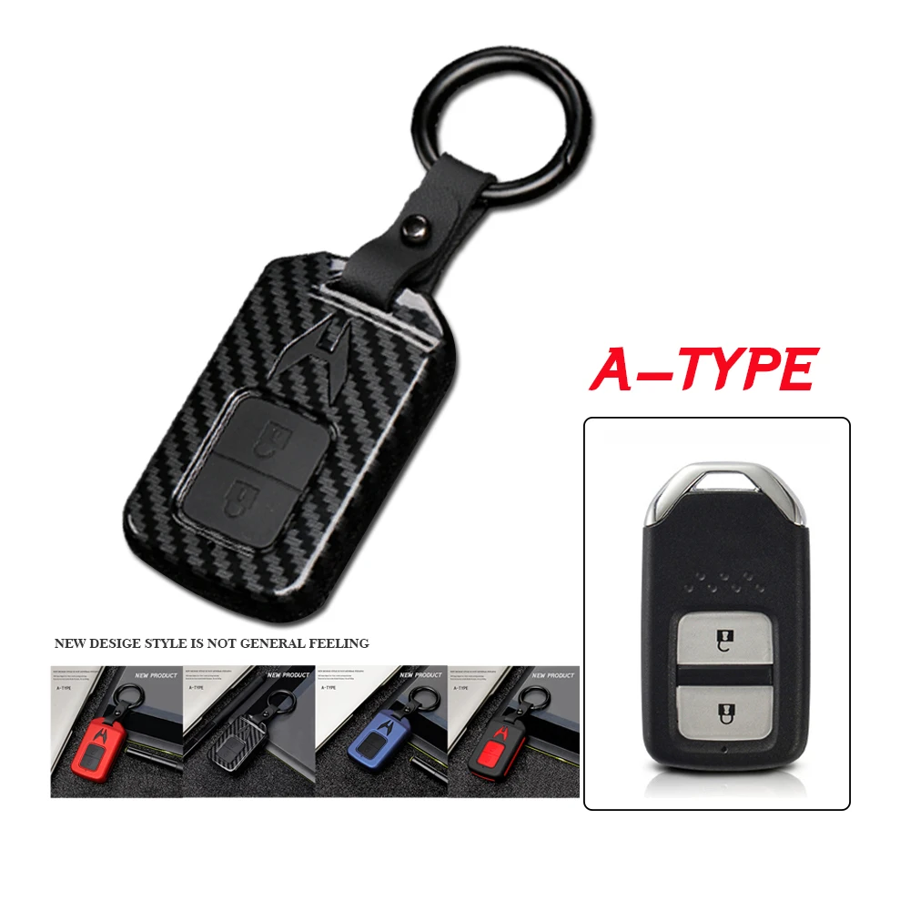 1 комплект ABS 2 Автомобильный ключ с кнопкой чехол держатель для honda Vezel City Civic Jazz CRV Crider HRV Fit Freed Smart key автомобильный Стайлинг