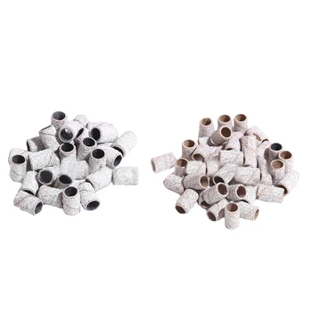 

200x Nail Art Drill Sanding Band Machine Replacement Bit 120# 180# Woman Makeup Frosted Ring Nail Art Sanding Bands