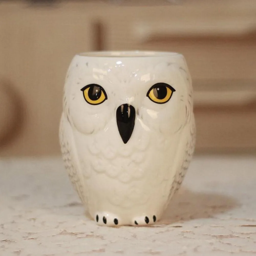 3D Hedwig Поттер Мультфильм Сова кофейные кружки керамические чашки и кружки коллекция Прохладный знак посуда для напитков лучшие подарки для