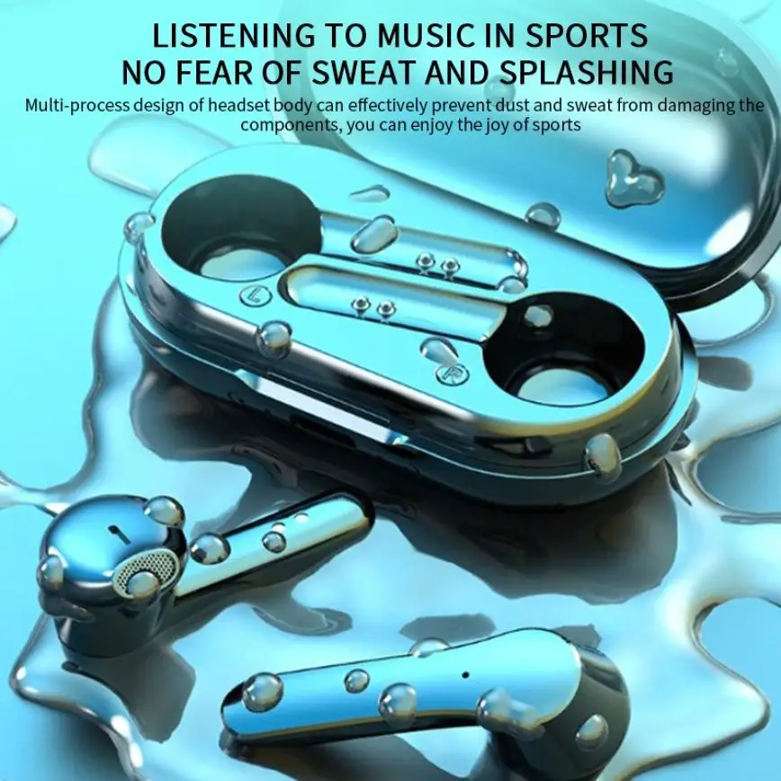 LSUTR LB 20 Bluetooth Wireless Earphone TWS Sport Handsfree Ear Phones HiFi Earbuds Headset Earbud Earphones Case For All Phone