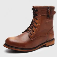 Новинка года; мужские ботинки из коровьей кожи; Уличная обувь-дезерты; ботинки в байкерском стиле; красивая модная обувь в стиле ретро; размеры 38-44