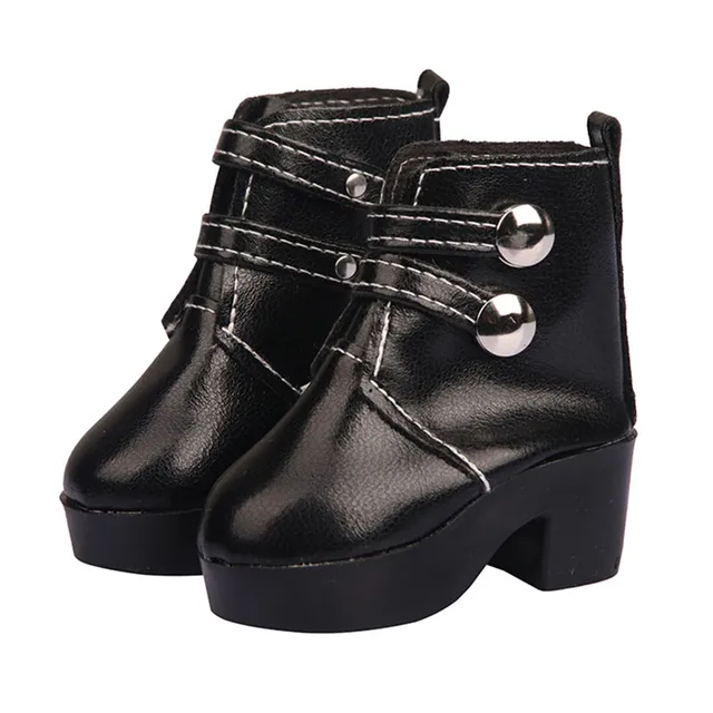 Doll High Heel Shoes Boots Fit for 1/3 BJD Doll Accessories Shoes for Our Generation Toys for 60CM Dolls black