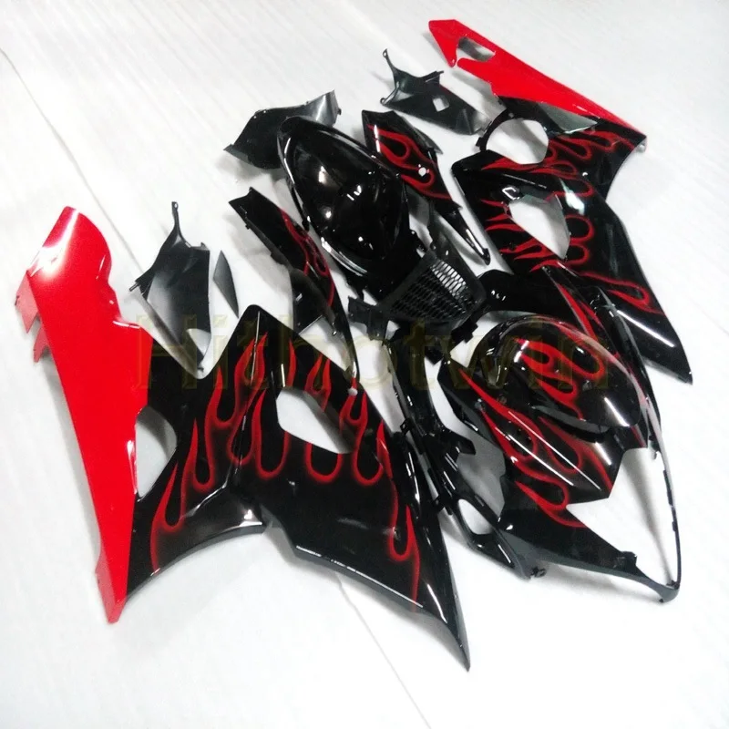 Таможенный обтекатель корпуса мотоцикла для SUZUKI GSX-R1000 2005 2006 K5 GSXR1000 05 06+ 5 подарков+ литьевая форма ABS серебро пламя