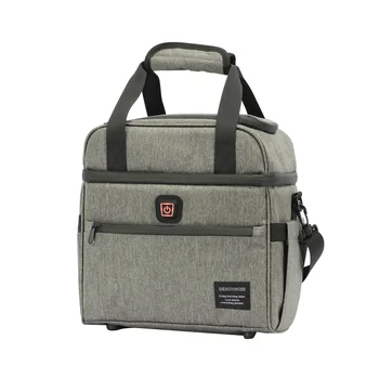 

DENUONISS Insulated Bag Creative USB Heating Design Canvas Lunch Bag For Men/Women Waterproof Large Capacity Food Thermal Bag