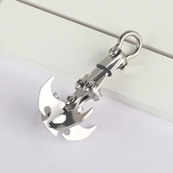 

2*Stainless Carabiner Gravity Hook Grappling Survival Foldable Climbing Claw
