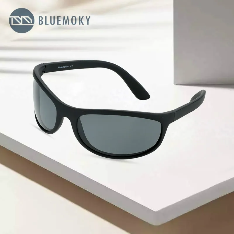 BLUEMOKY Sport Polarized Sunglasses Retro Polaroid Sun Glasses Goggles UV400 Windproof for Men Women Fishing Driving | Аксессуары для