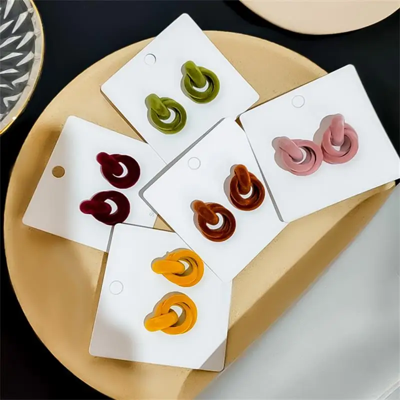 Зима Новая мода ретро Morandi Большой Круг бархат нерегулярные серьги гвоздики Женский уникальный подарок ювелирные изделия рождественские подарки