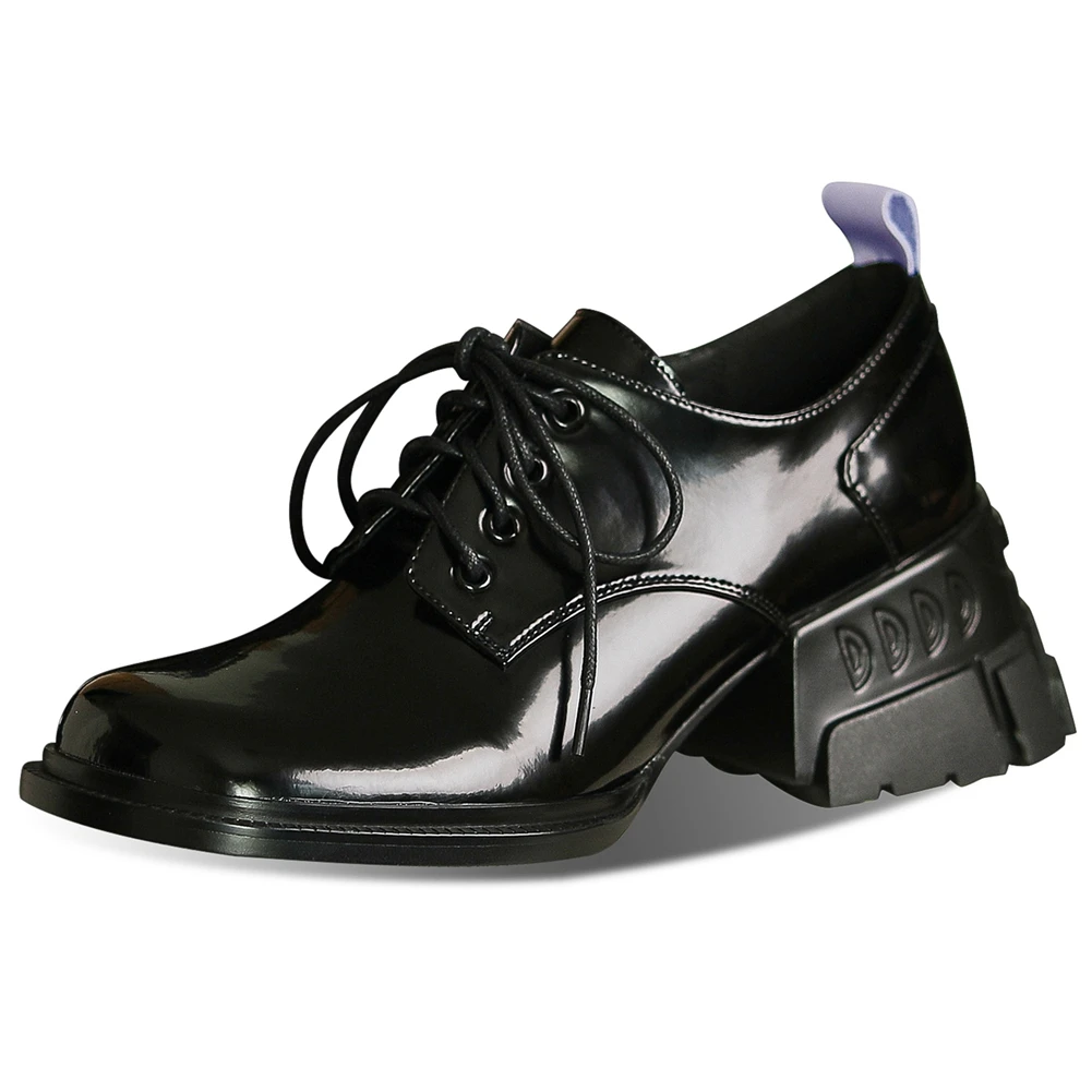 Karinluna High Quality Ladies High Heels Cow Leather Large Size 3342 Genuine Leather Autumn Winter Female Pumps