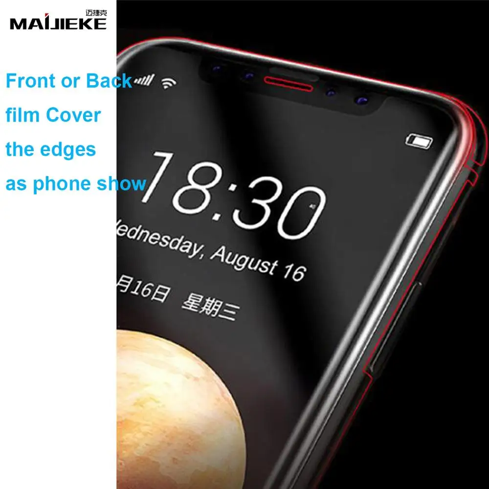 Original 10D Front+Back Hydrogel Film For iPhone 11 Pro Max TPU screen protector for iPhone 11 Full Body Memory nano Screen Film