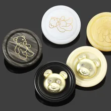 New Cartoon Children's Sweater Coat Button Round Cute Cartoon Decoration Large Button Clothes Accessories