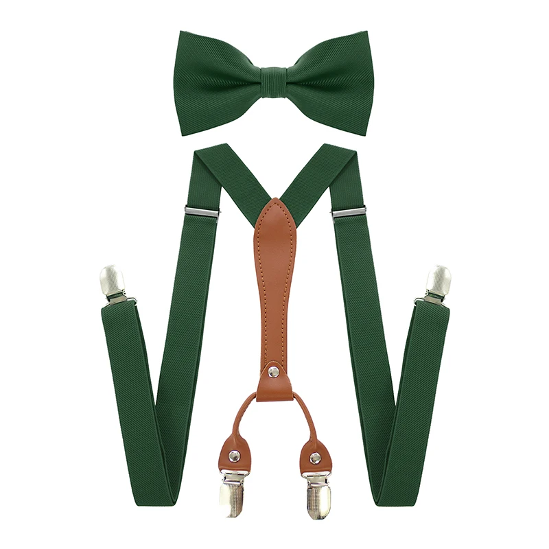 Bretelle Uomo Con Fiocco Set – Elastiche A Y Per Matrimonio Ed Eventi Formali - 2