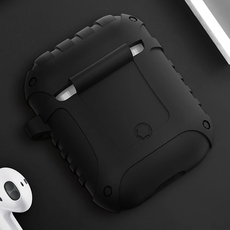 Беспроводной bluetooth-гарнитура, водонепроницаемый силиконовый чехол, подходит для Apple, Bluetooth, пять поколения, чехол для наушников, черный