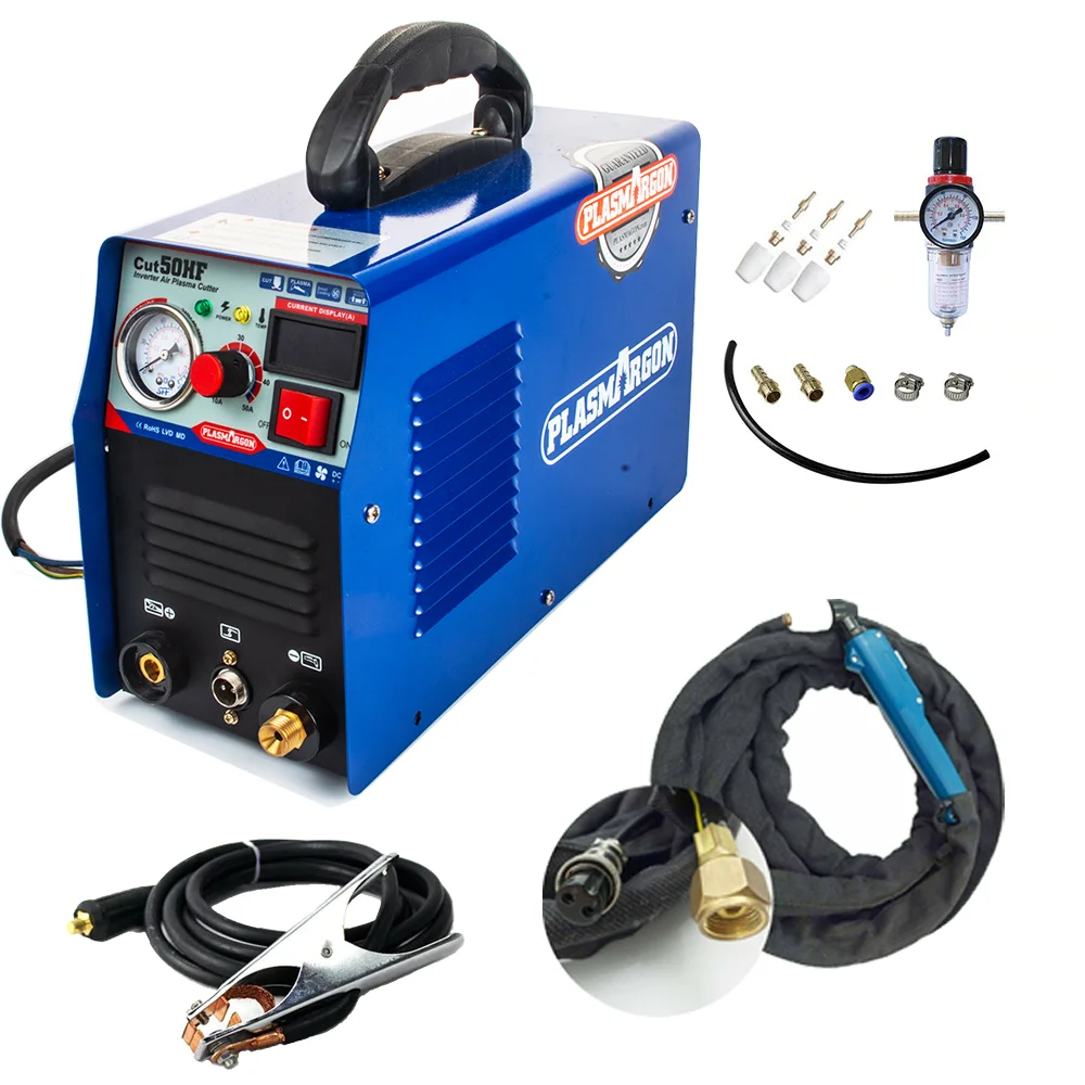 

IGBT DC INVERTER HF CUT50 Plasma Cutter 50A Plasma Cutter With PT31 Welder Machine Free Accessries 110/220V