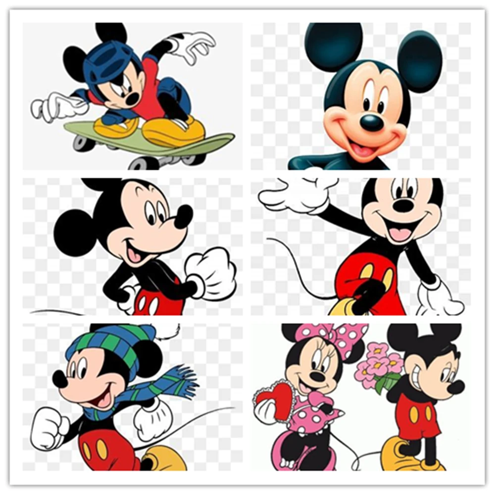 

Настенная Картина на холсте с изображением Диснея Микки Мауса, скандинавские плакаты и принты, настенные картины для украшения гостиной